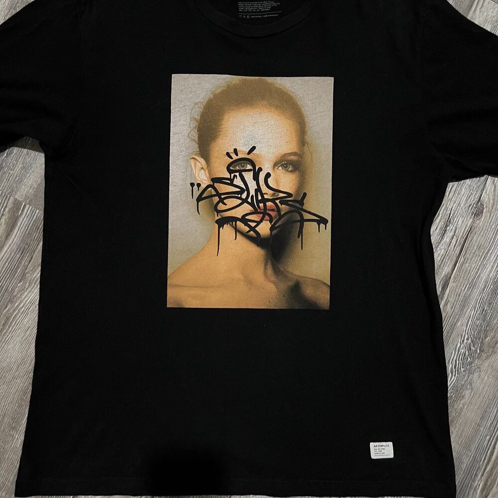 RARE Akomplice 3rd Eye Open Black Shirt L - Picture 4 of 8
